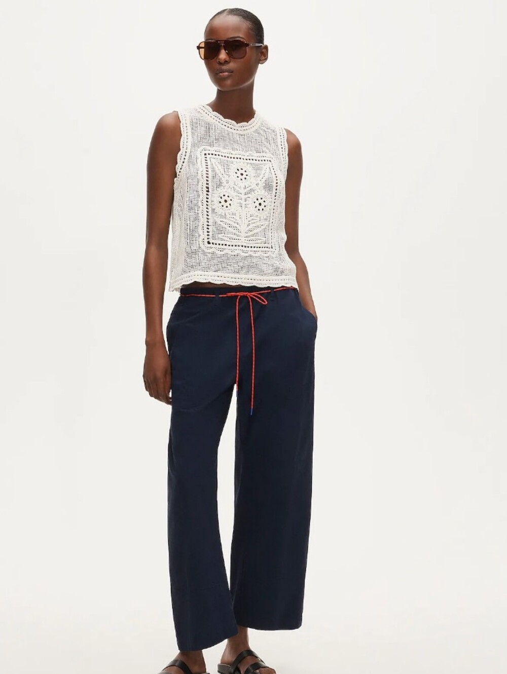 J Crew Luna pant with removable paracord CU891 Size S